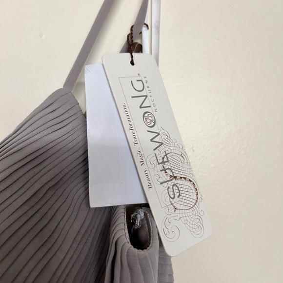 BNWT Sue Wong platinum beaded cocktail dress - Picture 5 of 9